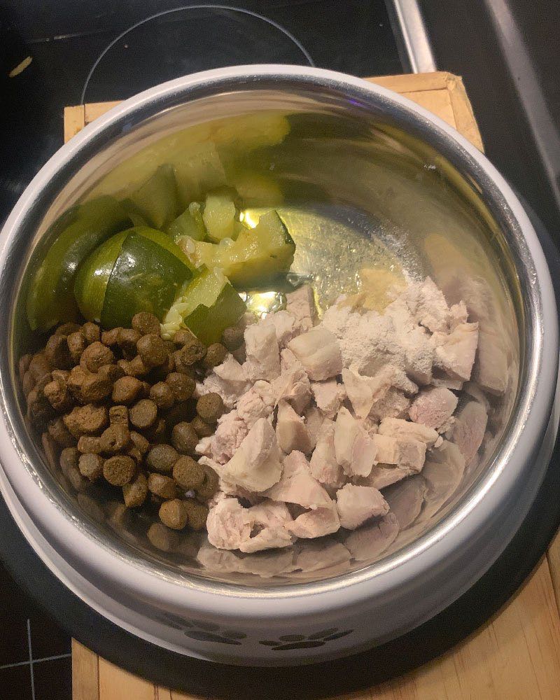 ration ménagère bouledogue
